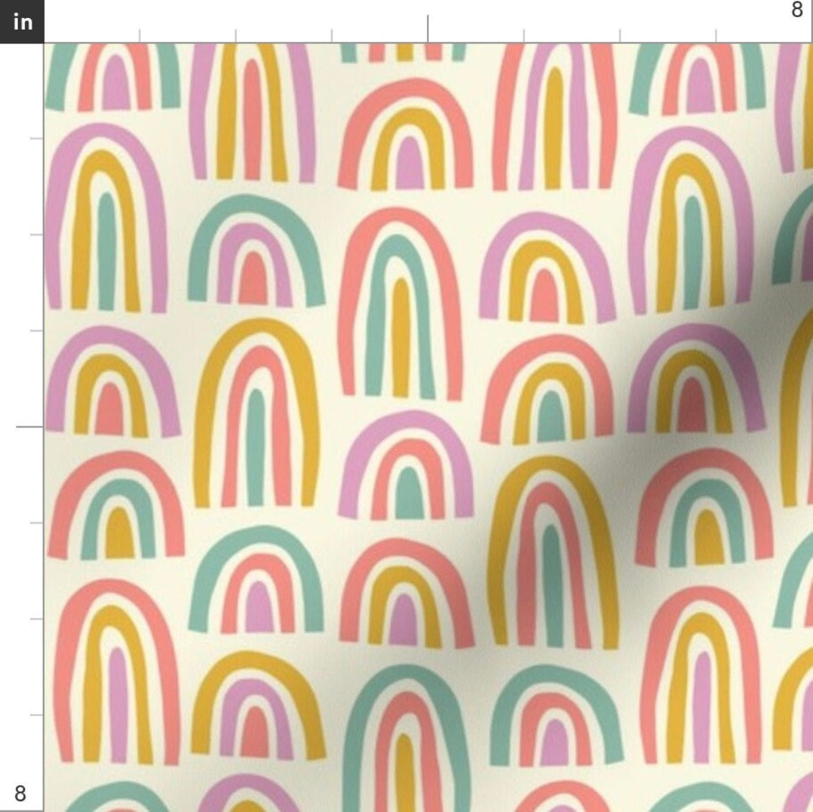 Hamaca con Arco Iris multicolores.